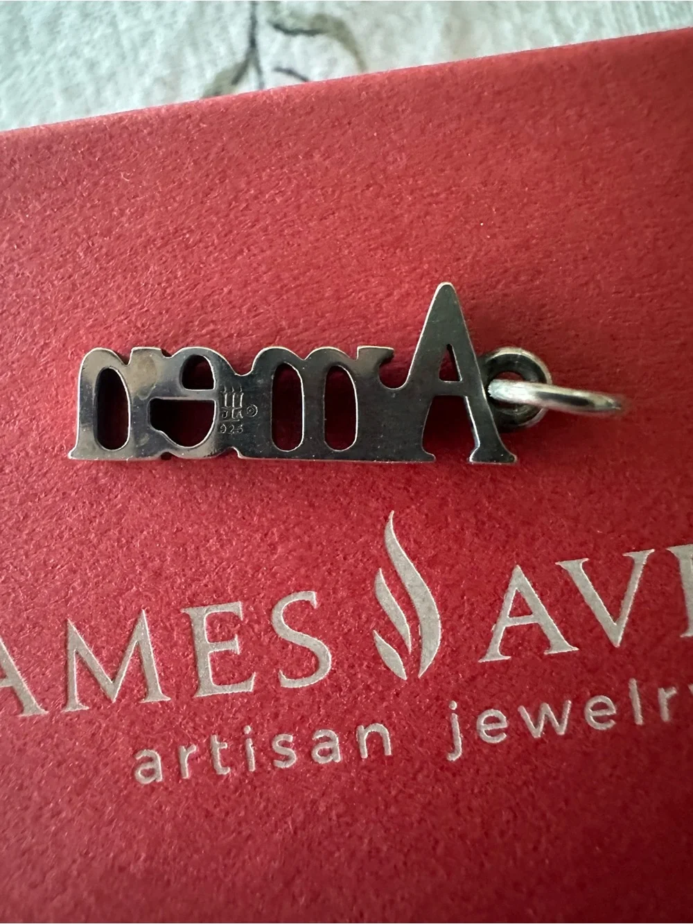 RETIRED James Avery Silver ‘Amen’ Script Charm